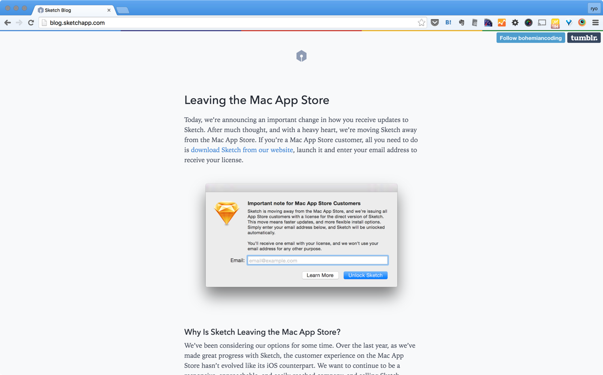 Sketchをmac App Store版からダウンロード版に移行する際の注意点 Rriver