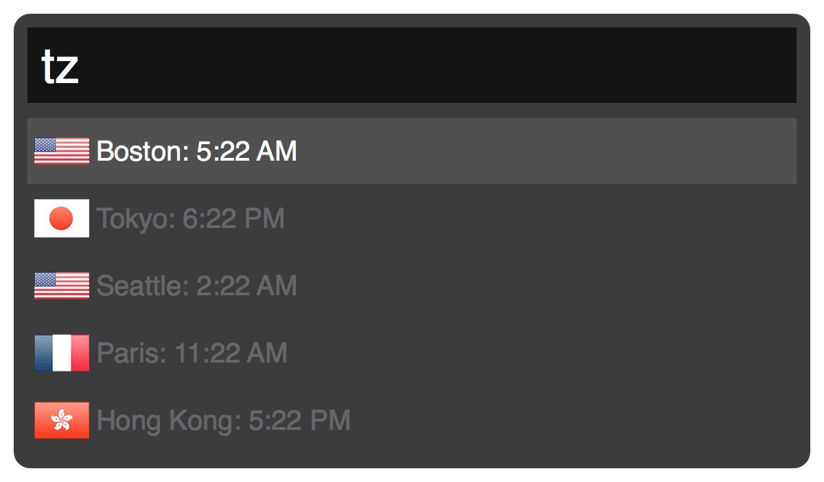 alfred-time-zones